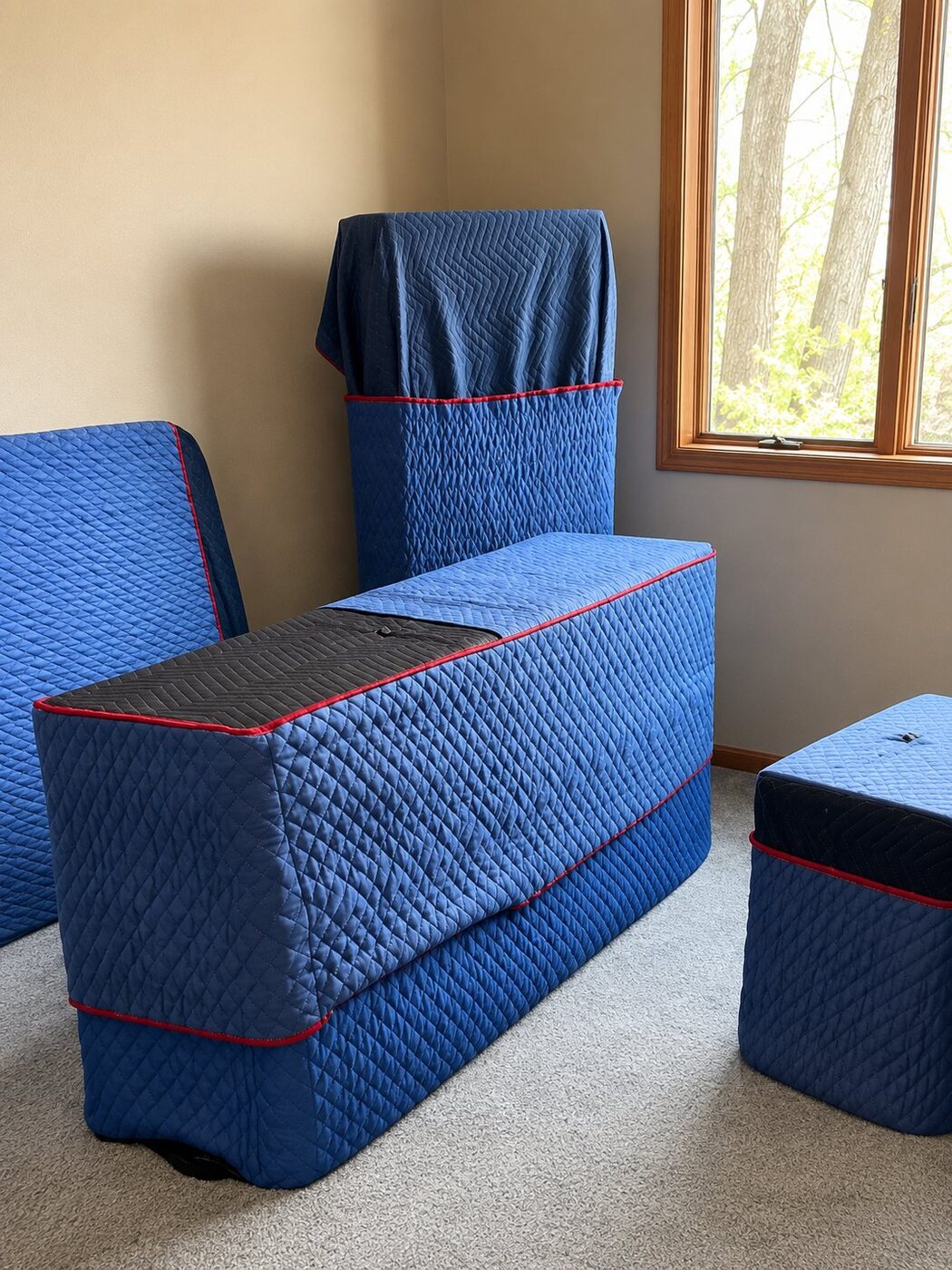 Professionally wrapped furniture