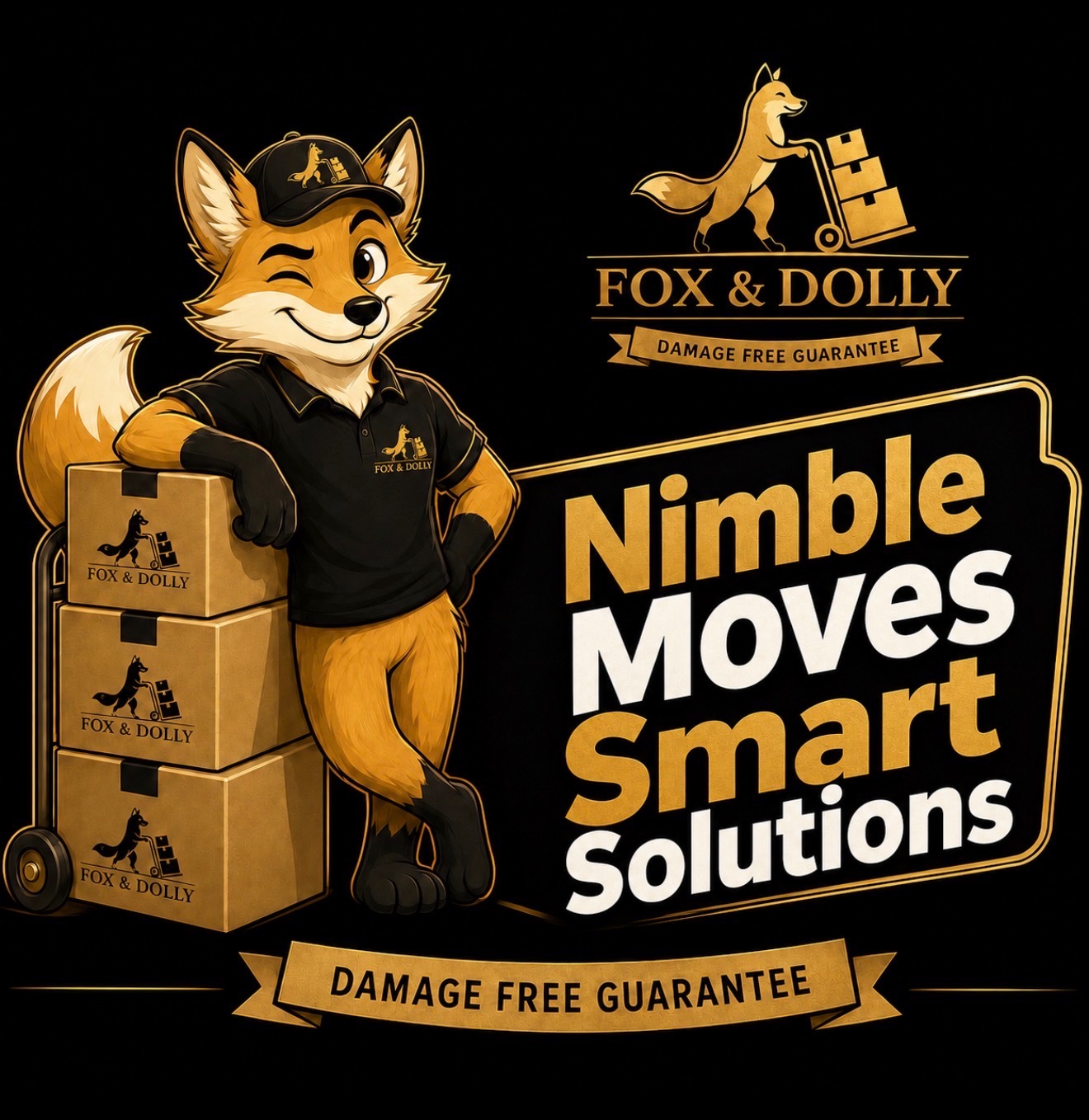 Fox & Dolly mascots at a luxury Naples home