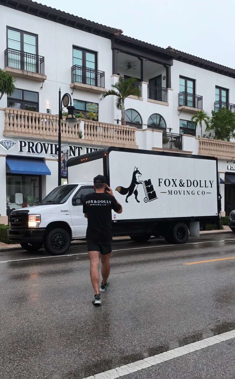 Fox and Dolly crew with the moving truck on Fifth Avenue South