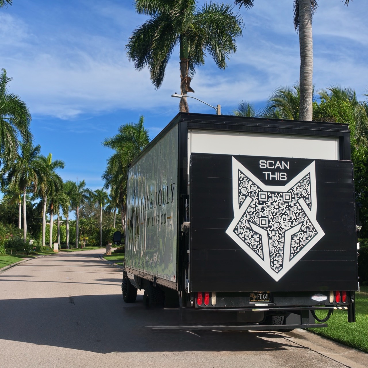 Fox and Dolly moving truck ready for a Southwest Florida move